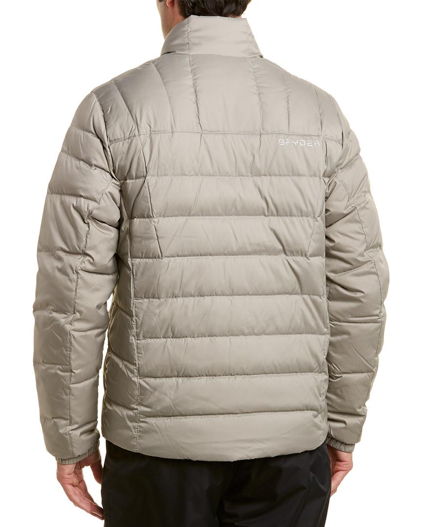 Spyder Synthetic Dolomite Down Jacket in Grey (Gray) for Men - Lyst