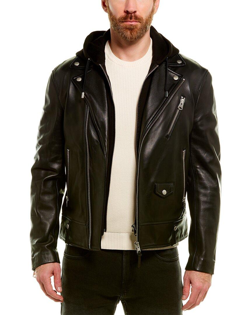 Mackage Magnus Motorcycle Leather Jacket in Black for Men | Lyst