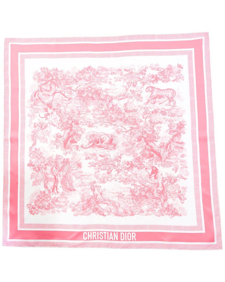 Dior Toile De Jouy Silk Scarf in Pink Lyst UK