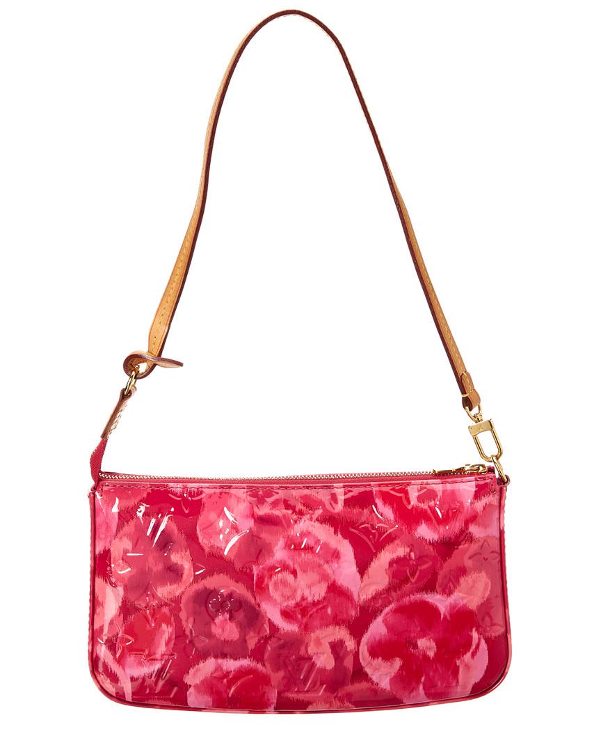 Louis Vuitton Ltd.Edition Pink Monogram Vernis Lexington Flower Pochette  Bag Louis Vuitton