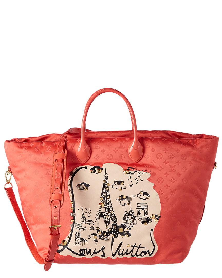 Louis Vuitton Synthetic Limited Edition Pink Monogram Nylon Cabas Nouvelle Vague Beach Bag in ...