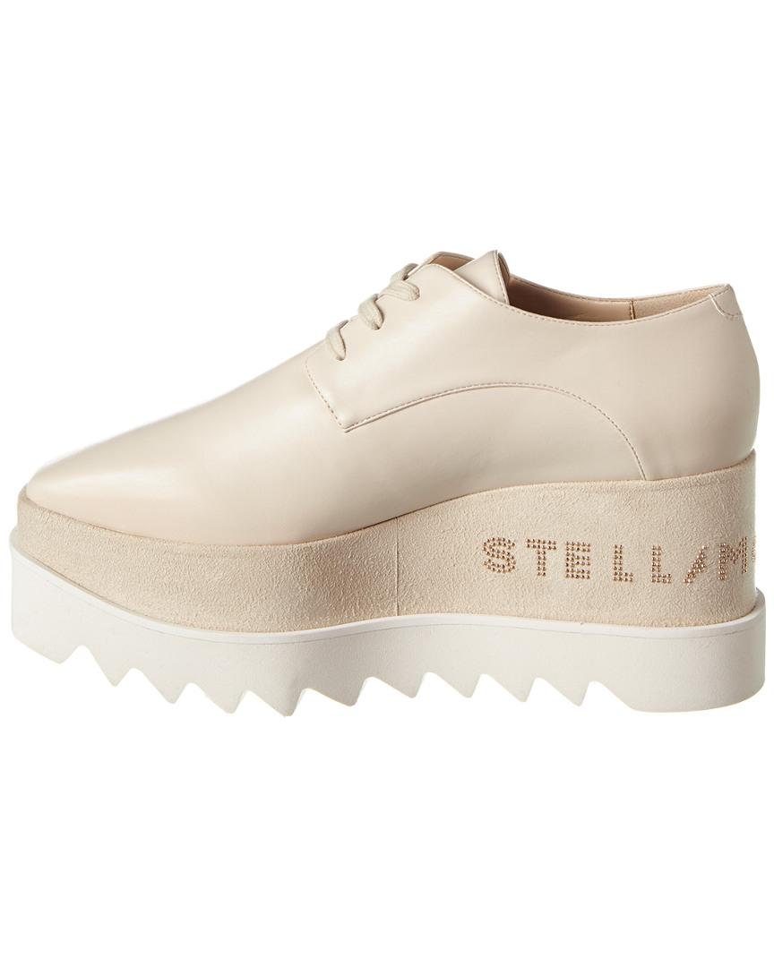 Stella McCartney Elyse Platform Oxford in Beige (Natural) - Lyst