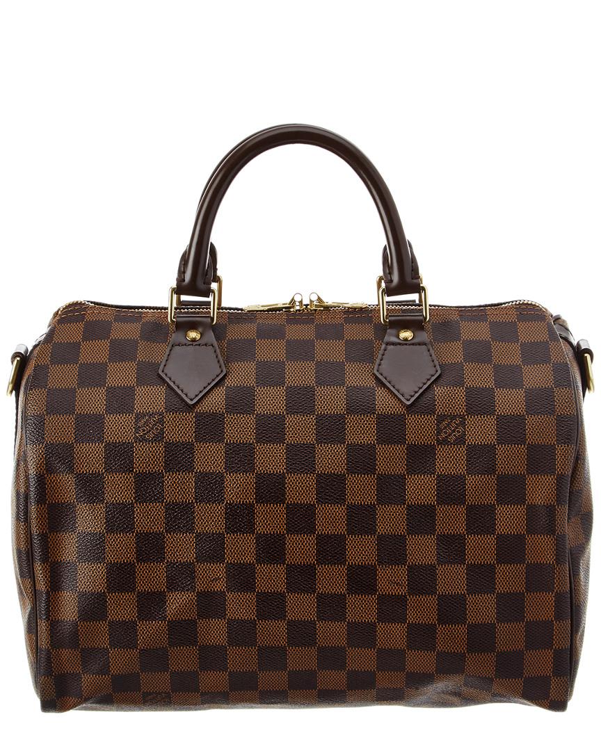 Louis Vuitton Damier Ebene Canvas Speedy 30 Bandouliere in Brown - Lyst