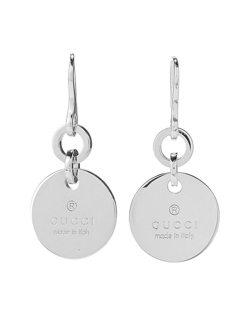 Gucci Trademark Silver Earrings in 