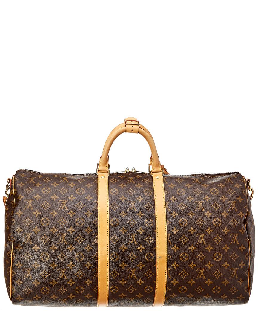 Louis Vuitton Monogram Canvas Keepall 55 Bandouliere in Brown - Lyst
