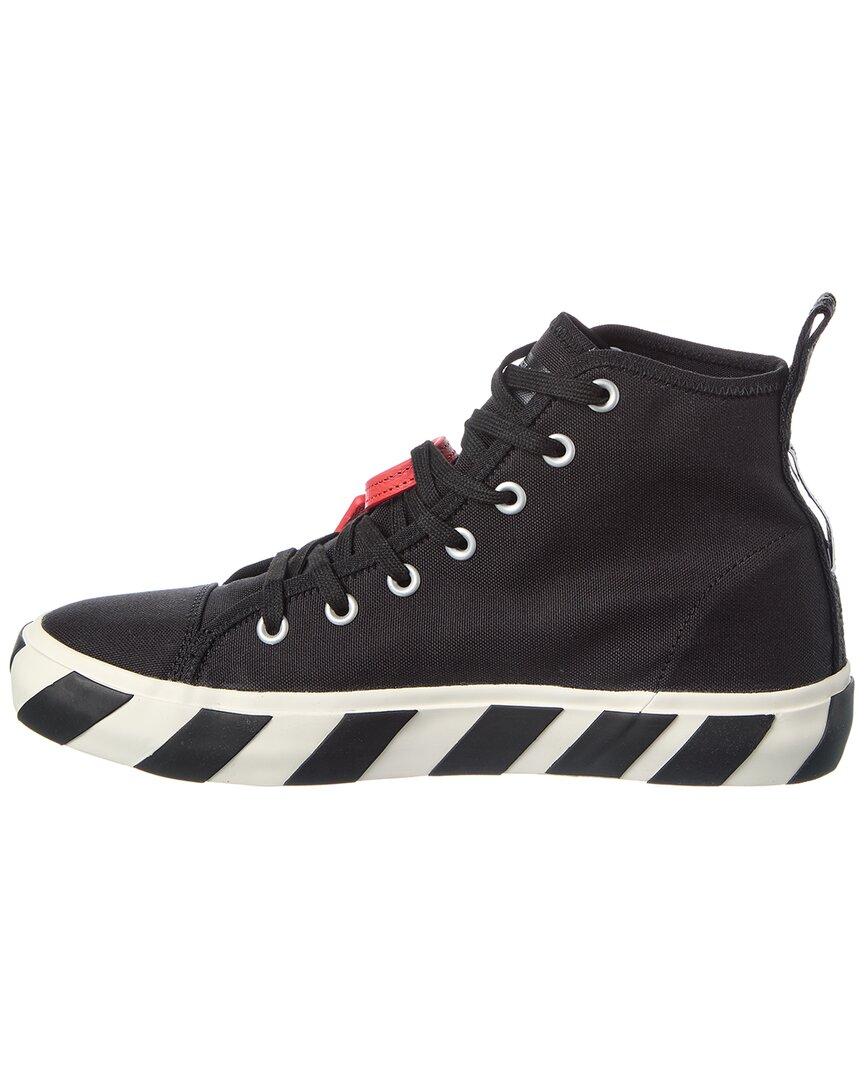 black off white high top sneakers