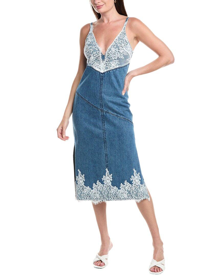 say yes to the dress lace dress White Embroidery Floral Lace Dress With Bow Tie Back Small