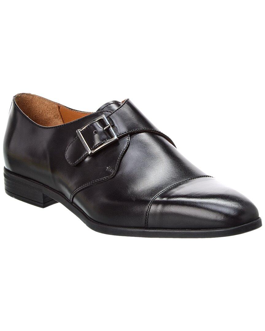 Ted Baker Bradbry Buckled Monk Leather Loafer in Black for Men Lyst