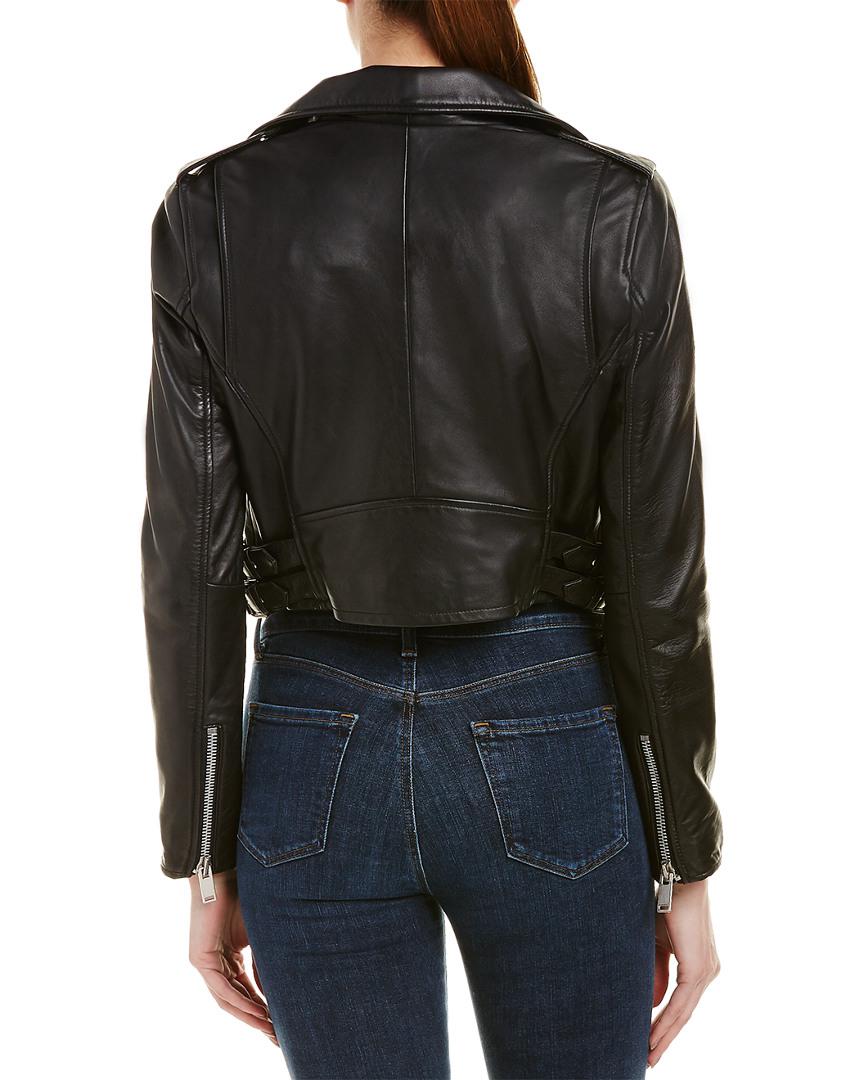 Walter Baker Liz Leather Moto Jacket - Lyst