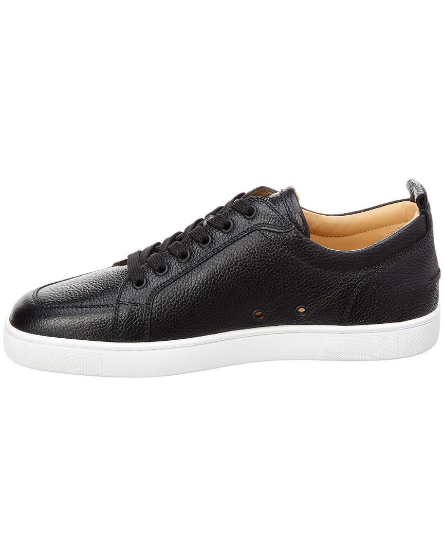 Christian Louboutin Rantulow Rubber-Trimmed Mesh and Suede Sneakers - Men - Black Suede Shoes - EU 44.5