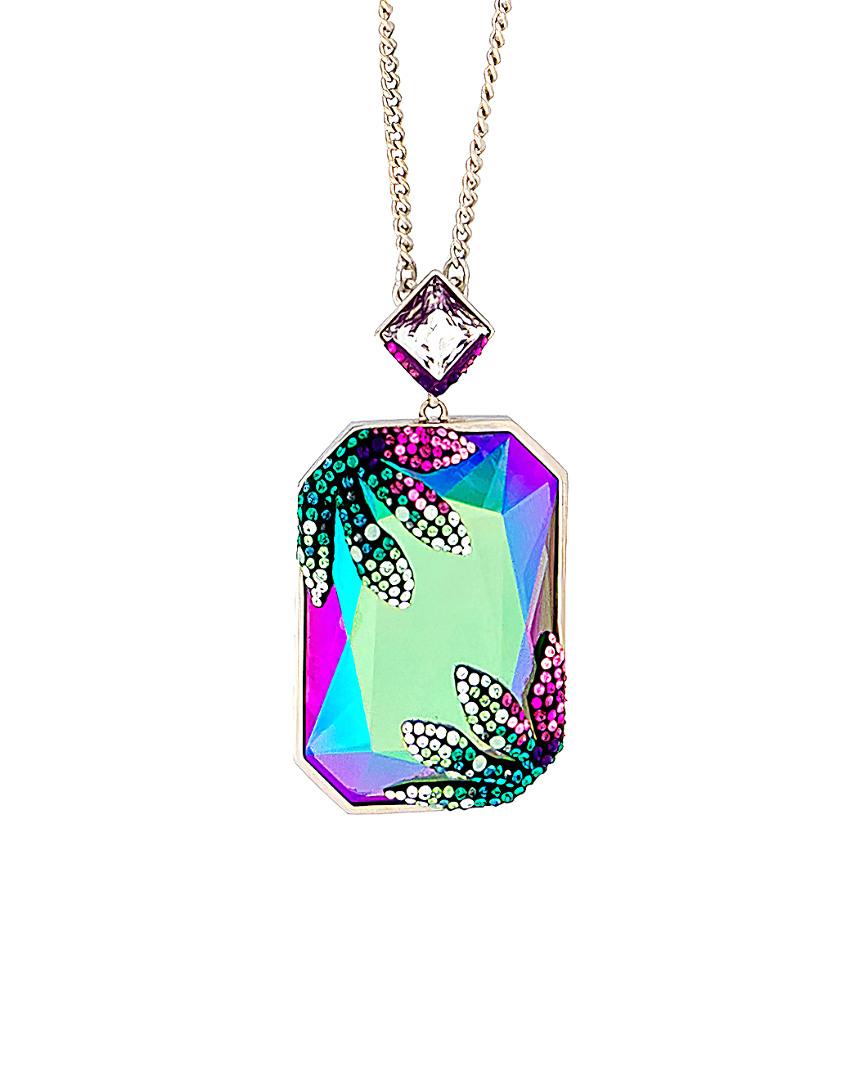 Swarovski Crystal Gisele Palladium Plated Necklace | Lyst