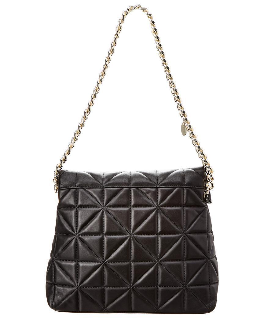 karen millen leather regent chain bolsa black