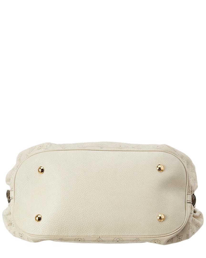 Mahina leather handbag Louis Vuitton White in Leather - 34199500
