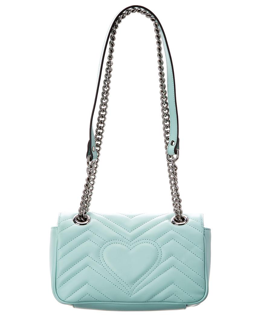 Gucci GG Marmont Small Shoulder Bag in Green Lyst