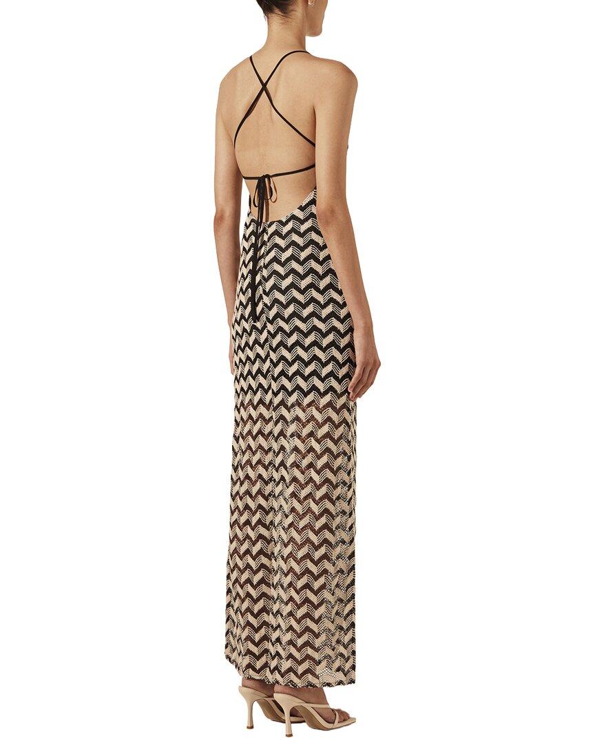 pirate fairy dress Moraya Plunged Maxi Dress | Coffee | Dresses main image 0