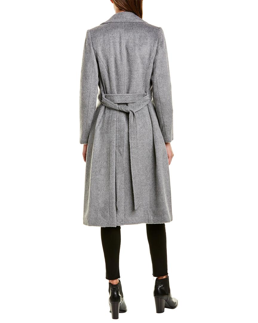 cole haan suri alpaca & wool wrap jacket