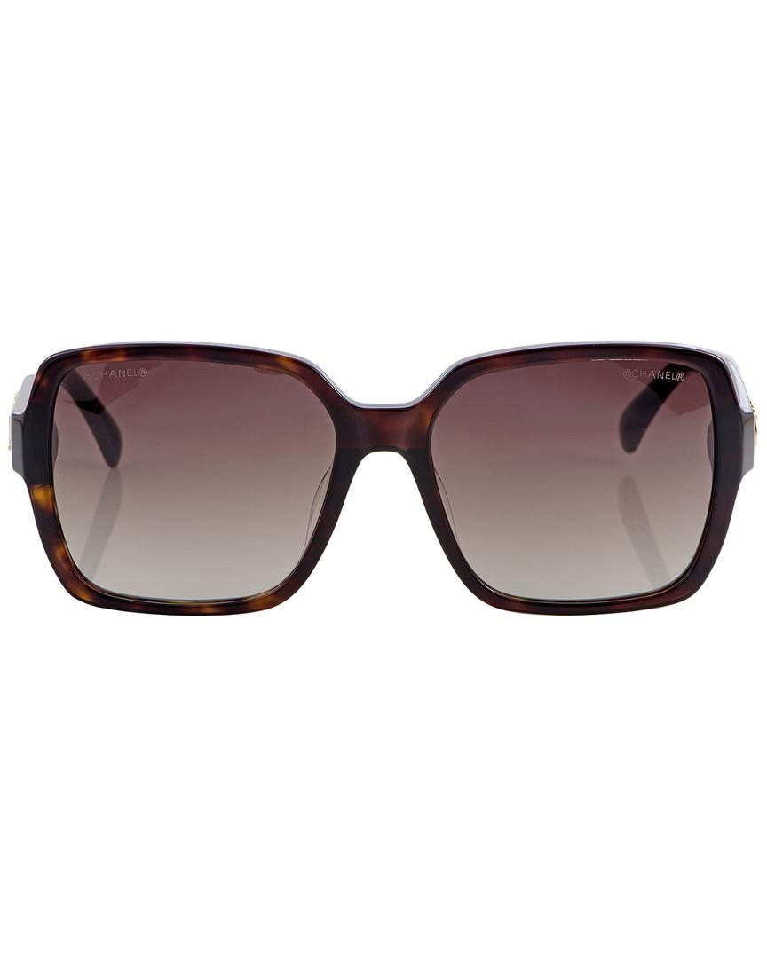 Chanel Ch5408 C.714/s8 57mm Sunglasses in Brown