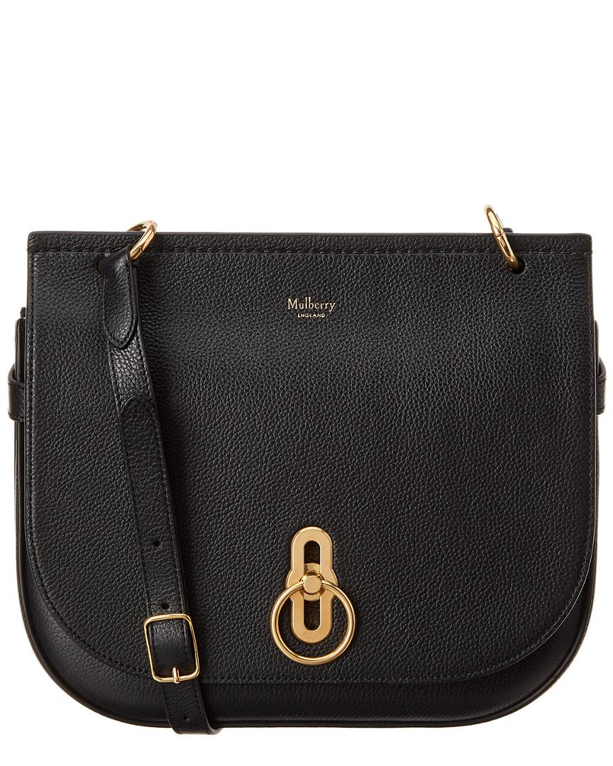 Mulberry Suede Amberley Satchel In Black Small Classic Grain - Save 41% ...