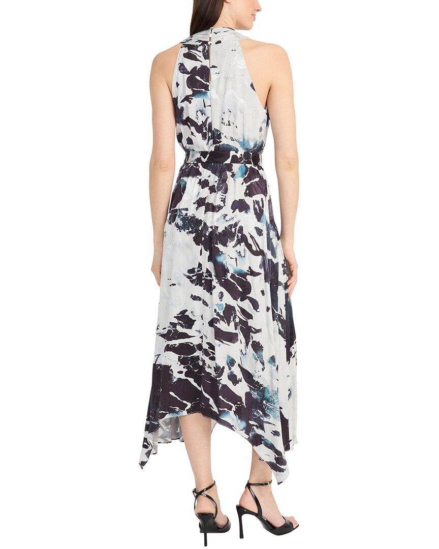 maggy london asymmetrical drape midi dress ASYMMETRICAL MIDI DRESS NAVY BLAZER / Standard / 18