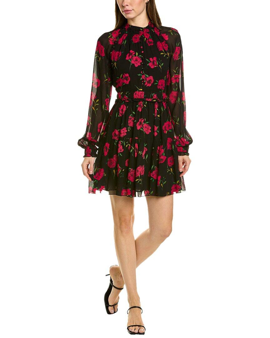 Nicholas floral high neck mini dress cheap