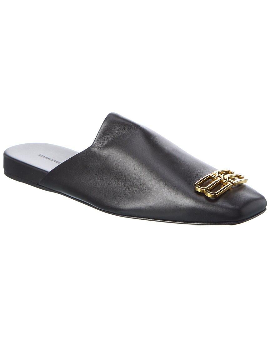 Balenciaga Cosy Bb Leather Mule in Black for Men | Lyst