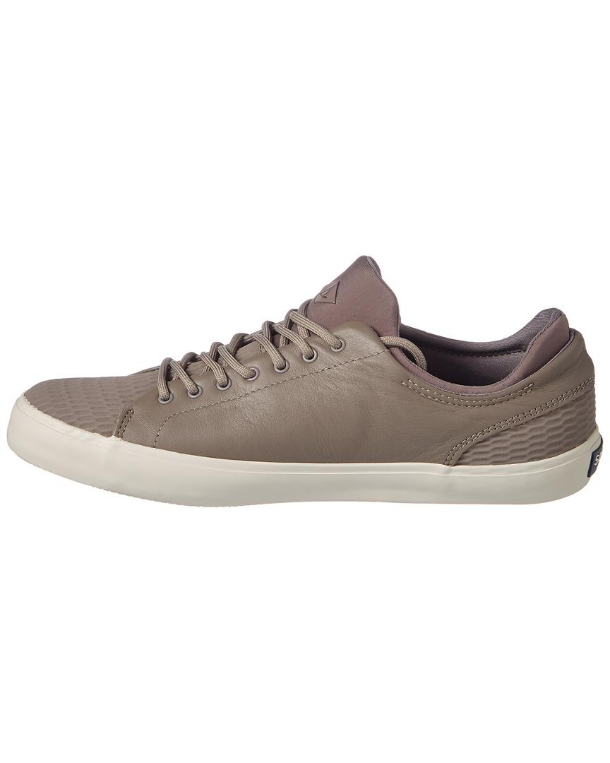 Sperry TopSider Men's Flex Deck Ltt Leather Sneaker in Grey (Gray) for