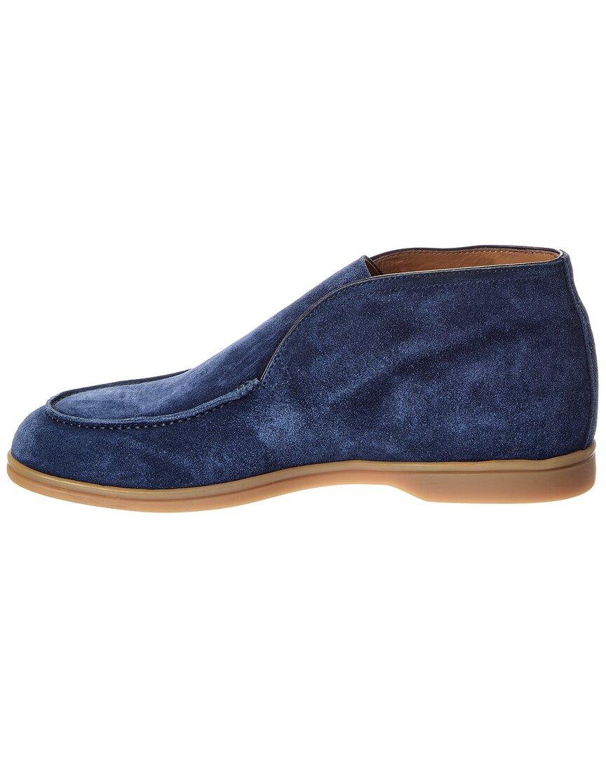 Harry\'s Of London Tower Suede Loafer, Blue Harry main image 4