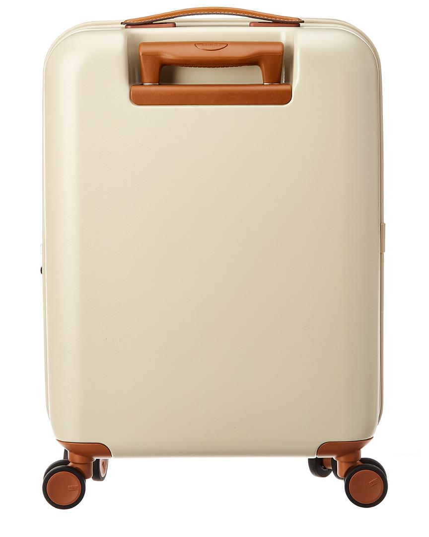 Bric's Synthetic Brics Amalfi 21in Spinner Carry On in Cream/Dark Brown