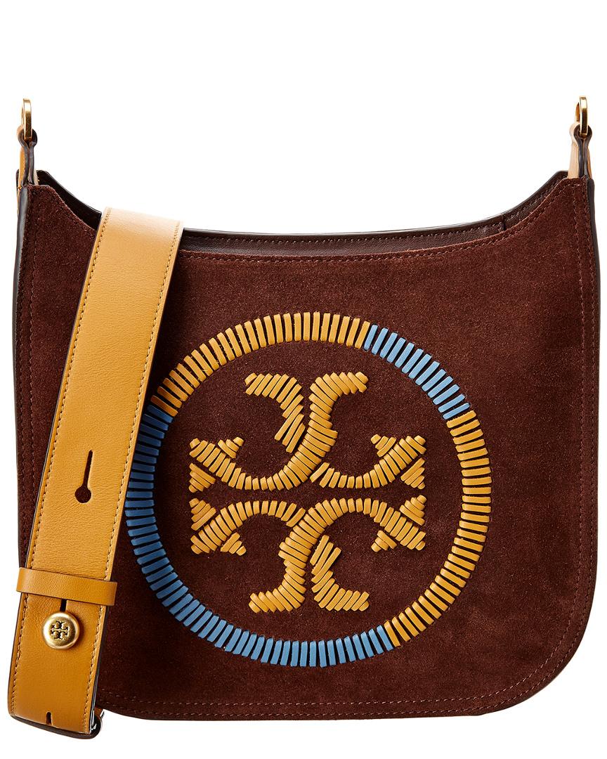 Tory burch ella online whipstitch flat crossbody