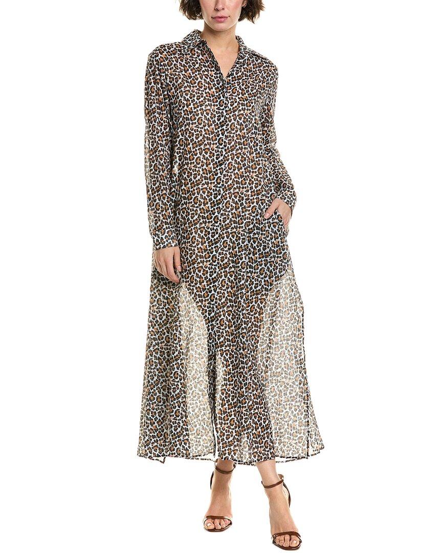 michael kors animal print dress long sleeve Michael Michael Kors Ruched Cheetah Dress - Gunmetal