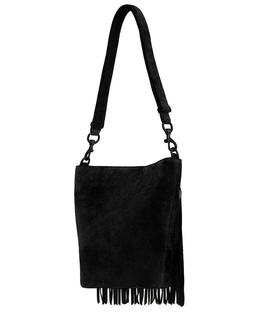 Rebecca Minkoff Darren Fringe Leather Bucket Bag in Black Lyst