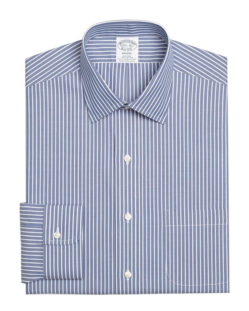 Brooks Brothers Stretch Regent Fitted Dress Shirt in Navy (Blue) for ...