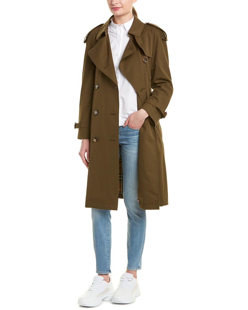 Burberry The Mid-length Westminster Heritage Trench Coat in Dark Military  Khaki (Green) | Lyst