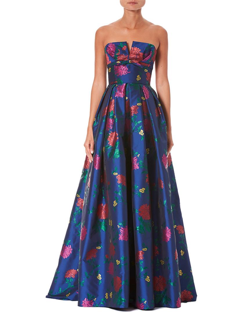 carolina herrera harrison open back gown