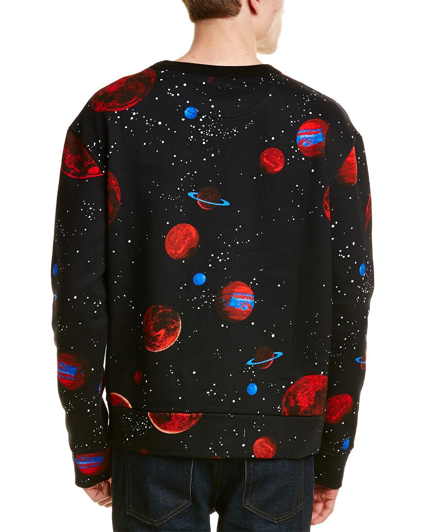 Gucci Space Snake Print Sweatshirt in Black for Men | Lyst