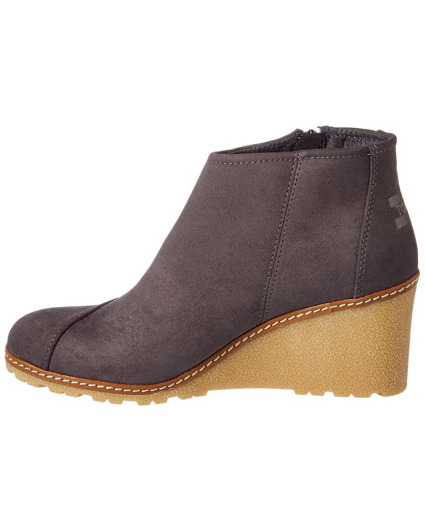 avery microfiber wedge bootie