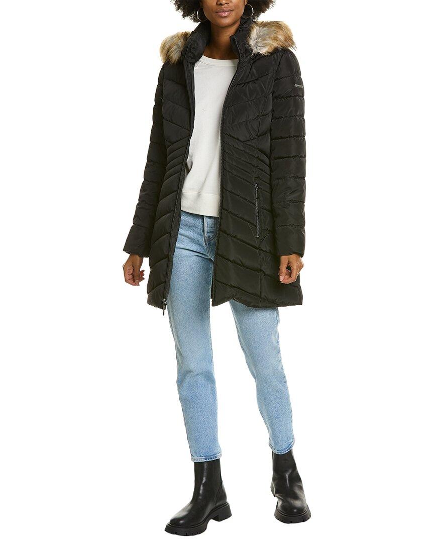 Laundry by shelli segal quilted hooded jacket hot sale