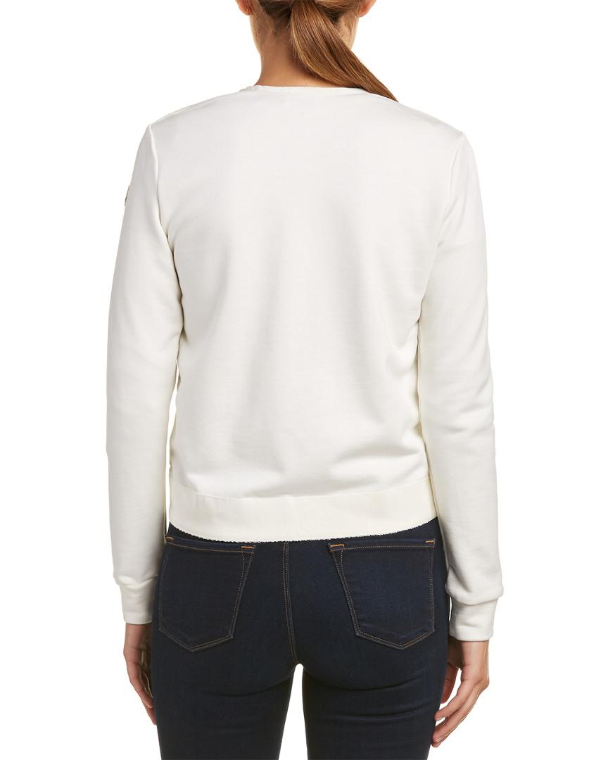 Moncler Synthetic Maglia Cardigan in White - Lyst
