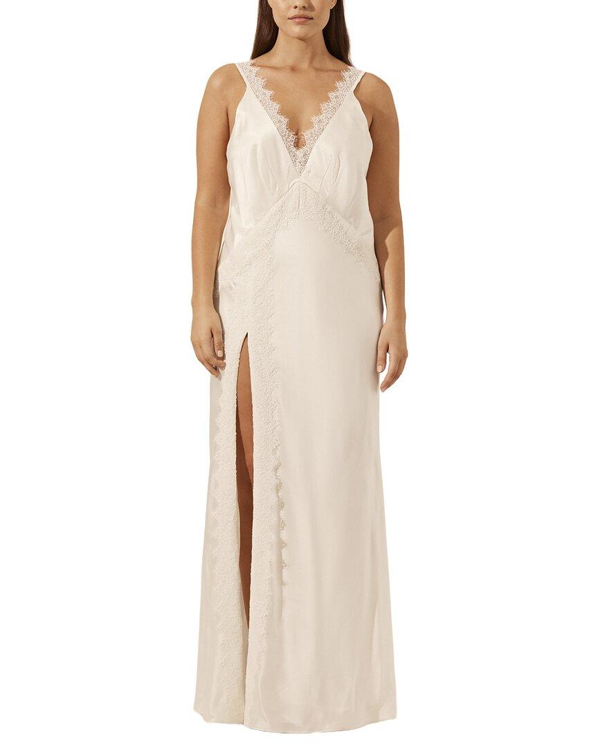 lace bow wedding dress Lace V-Neck Wedding Dress
