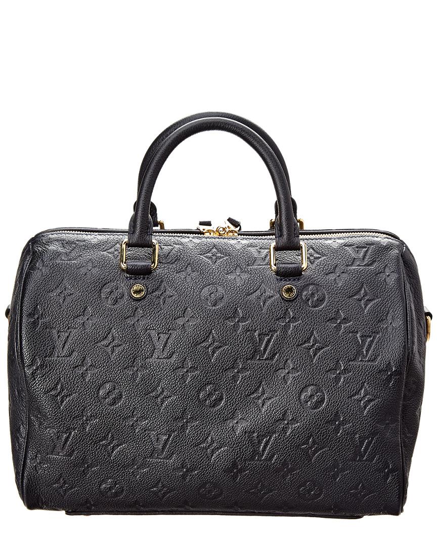 Louis Vuitton Black Monogram Empreinte Leather Speedy Banouliere