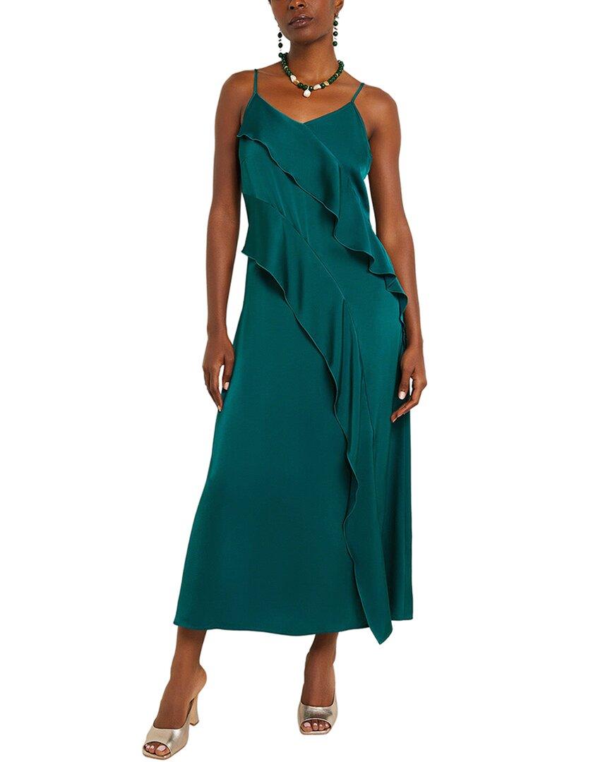 chinese dress ladies Amazon.com: MISSKY Women's Summer Maxi Dress - Sleeveless Deep V Neck Flowy  A-Line With Ruffles, Wrap Style, Pockets - Black Small
