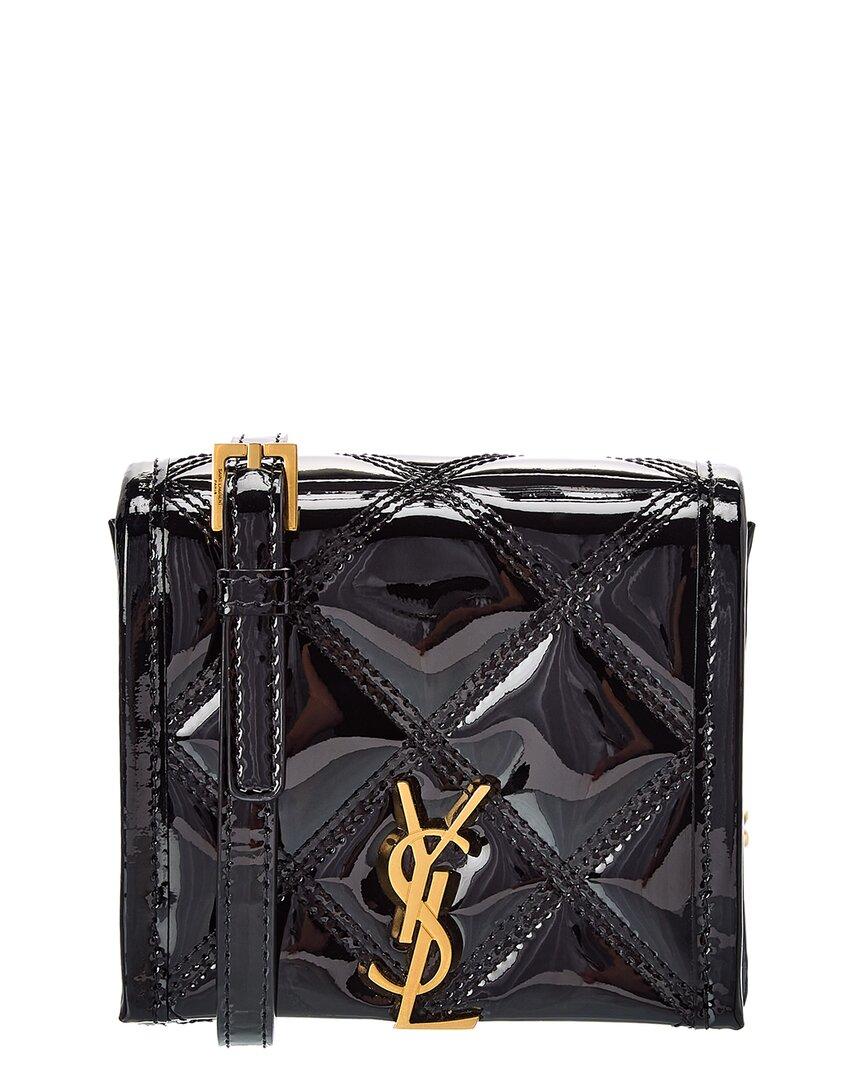 Saint Laurent Baby Becky Quilted Patent Belt Bag in Black Lyst