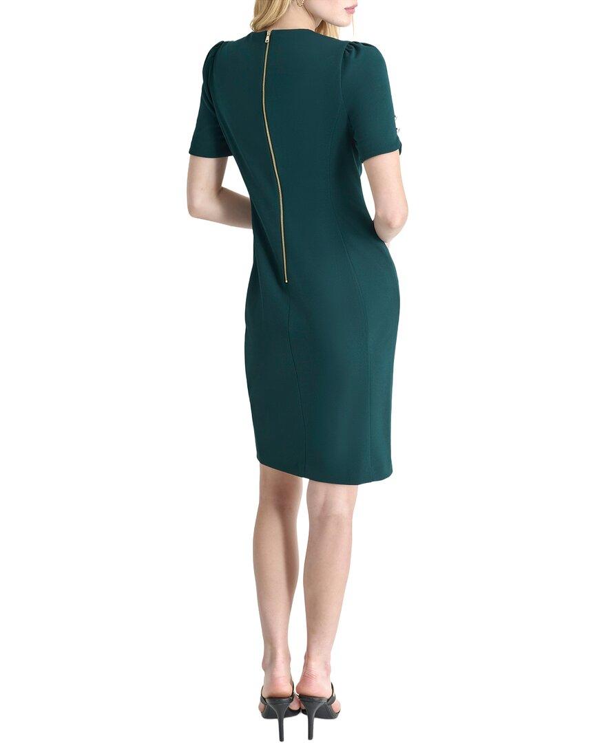 dkny dresses green DKNY Womens Velvet Midi Wrap Dress Green 8 at Amazon Women's Clothing store