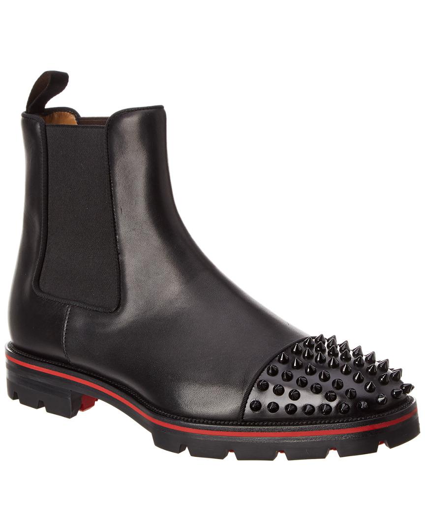 louboutin studded chelsea boots