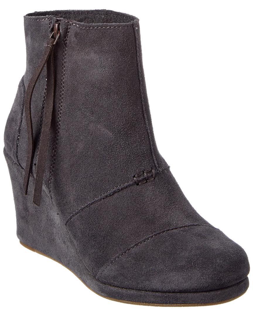toms desert wedge high bootie