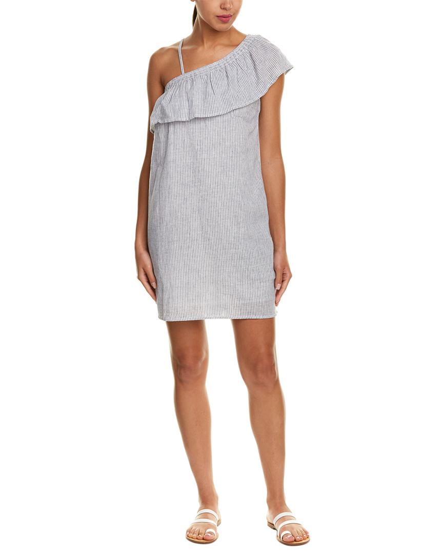 beachlunchlounge linen blend shift dress