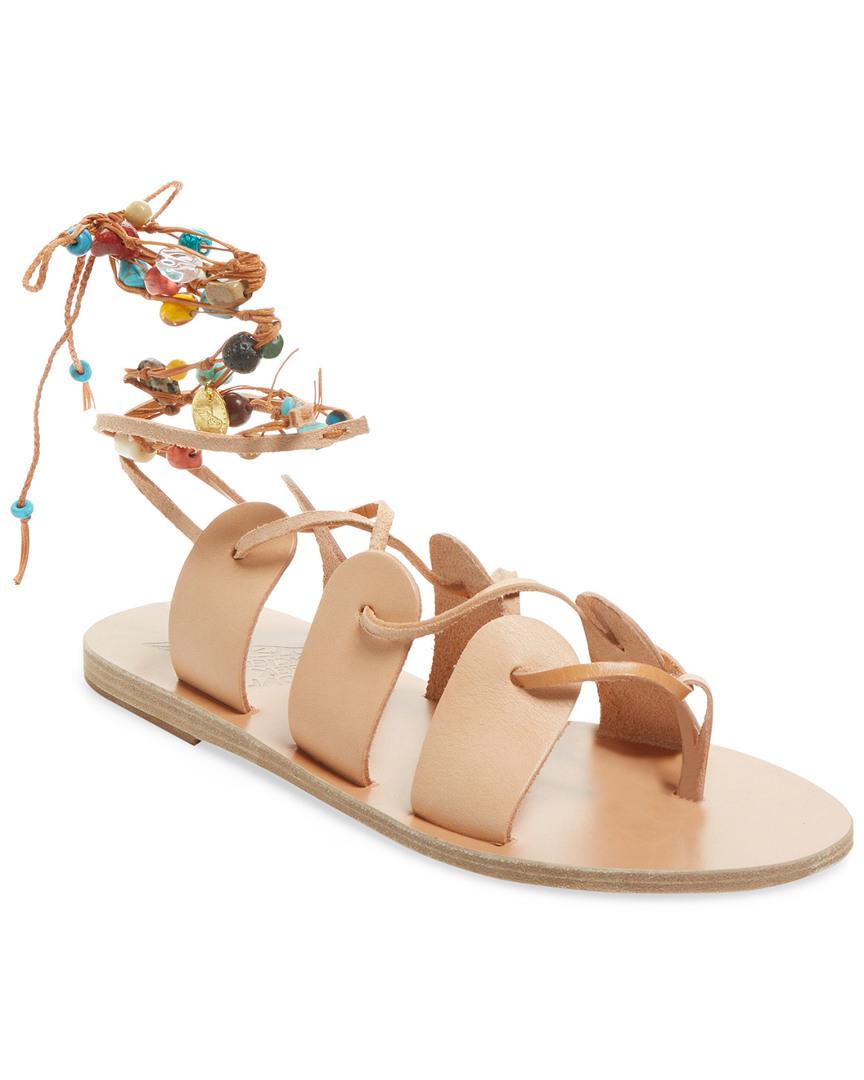 ancient greek sandals hydor leather thong sandals