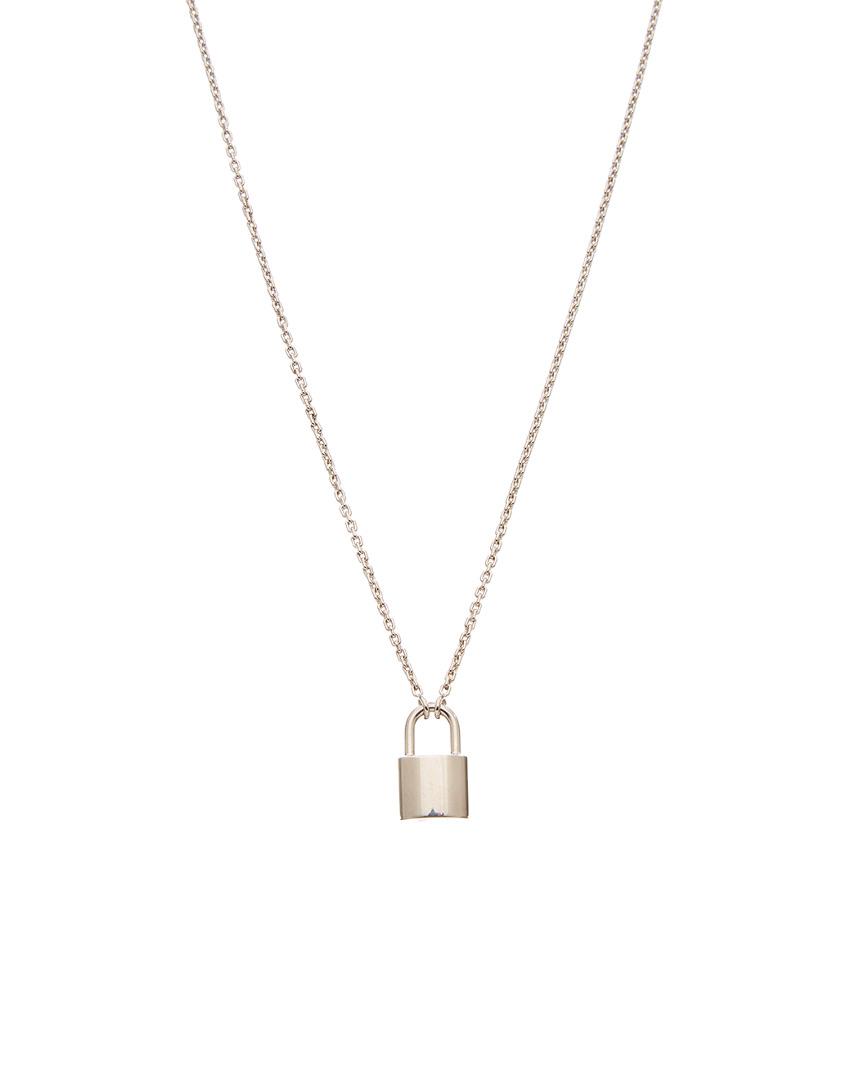 Louis Vuitton Silver-tone Lock It Necklace in Metallic - Lyst