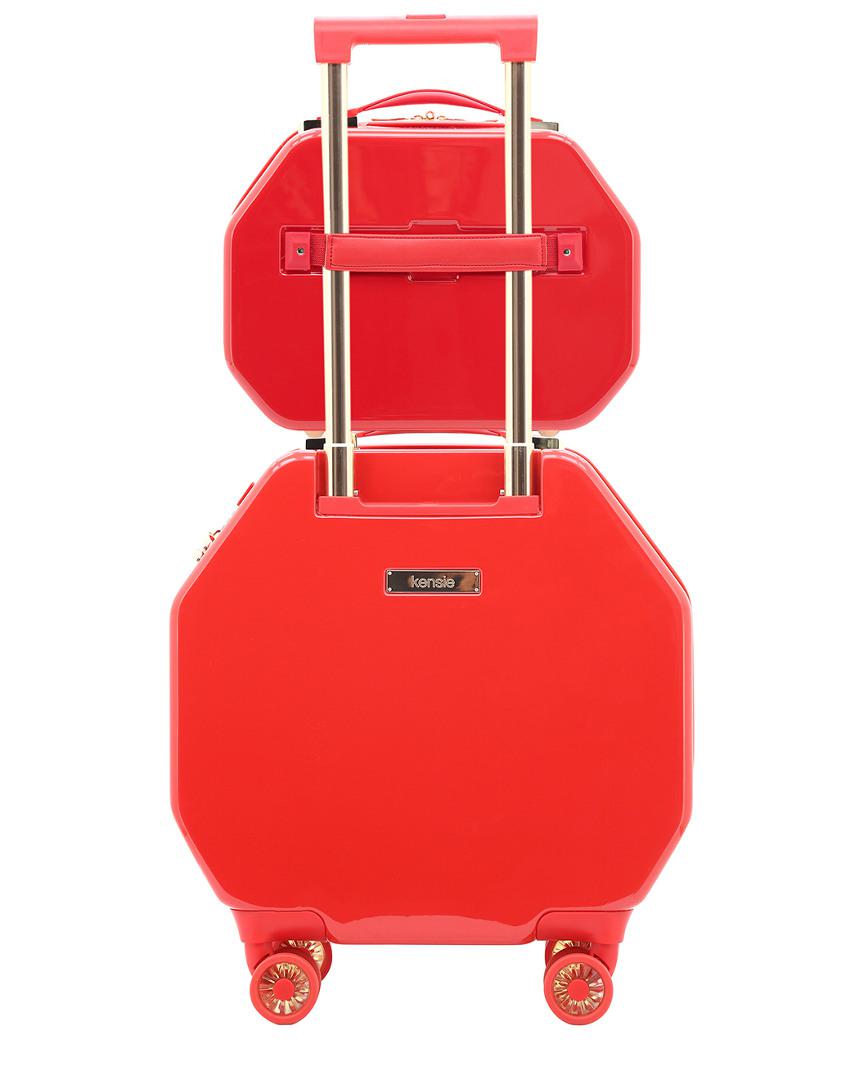 kensie gemstone octagon luggage