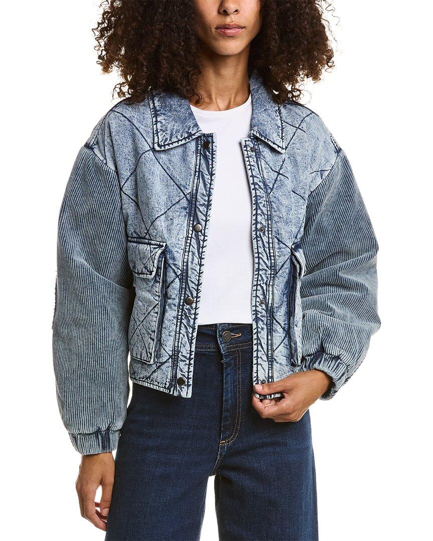 Vintage Havana Quilted Jacket in Blue Lyst